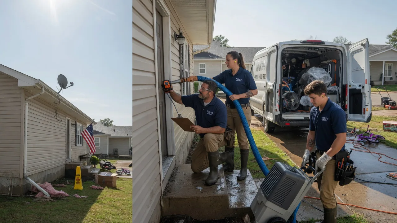 Ceiling Water Damage Restoration in Midland, SD near me